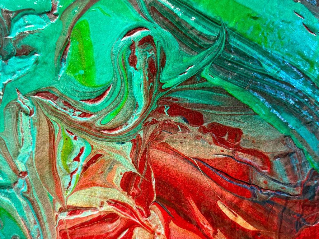 RAFAEL JOSEPH DARAIO SON TO INNCOCENZO DARAIO ORIGINAL MIXED MEDIA PAINTING TITLED A MERMAIDS DREAM - 6