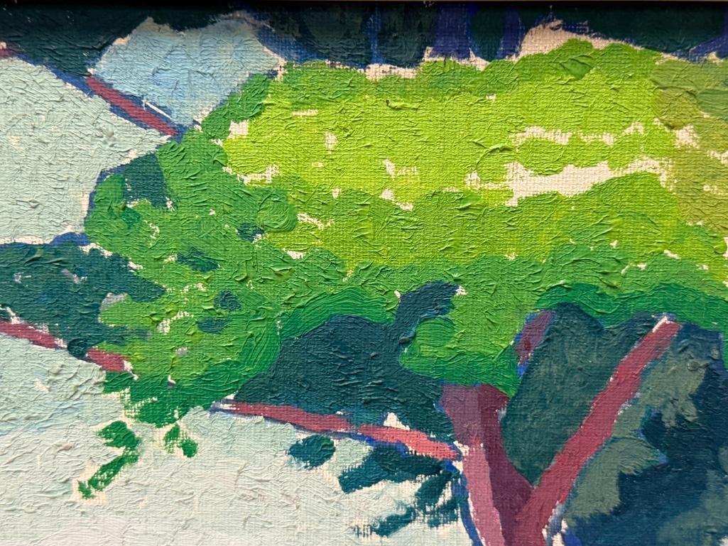 TULITA WESTFALL MONTEREY, CA ARTIST ORIGINAL OIL ON BOARD PAINTING CYPRESS TREES LANDSCAPE 1925 - 3