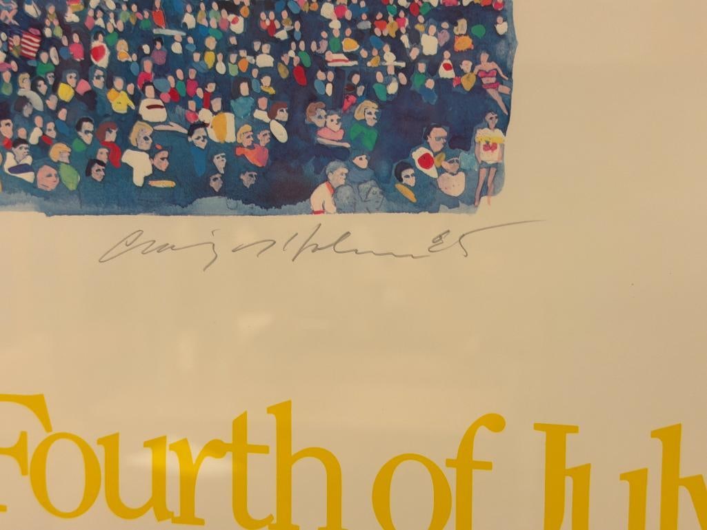 FORT VANCOUVER FOURTH OF JULY 1985 LIMITED EDITION POSTER BY ARTIST CRAIG NO. 390/500 - 5