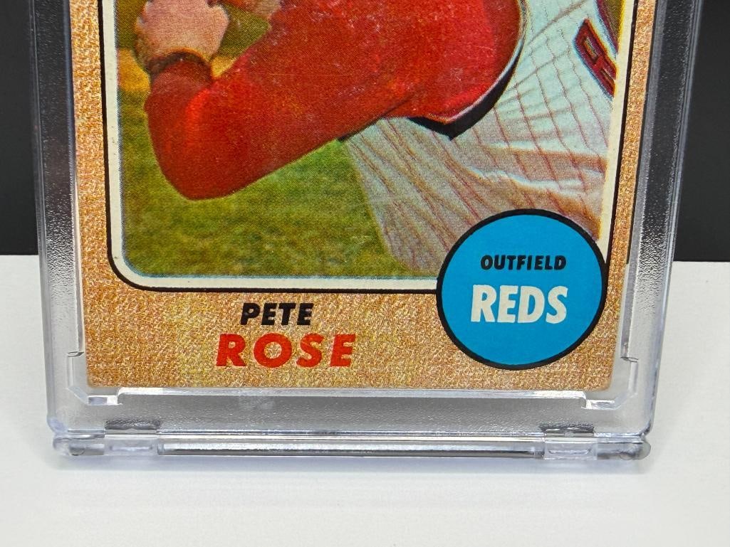 1968 TOPPS #230 PETE ROSE BASEBALL CARD - 3