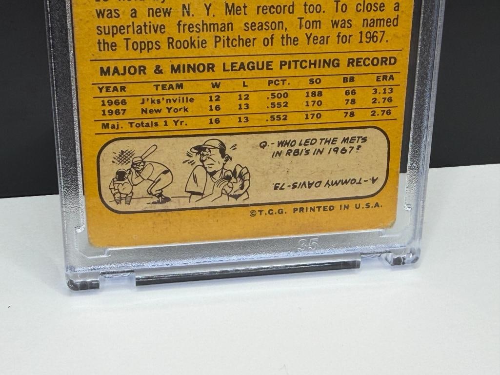 1968 TOPPS #45 TOM SEAVER ALL-STAR ROOKIE BASEBALL CARD - 10