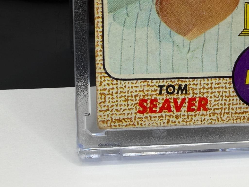 1968 TOPPS #45 TOM SEAVER ALL-STAR ROOKIE BASEBALL CARD - 4