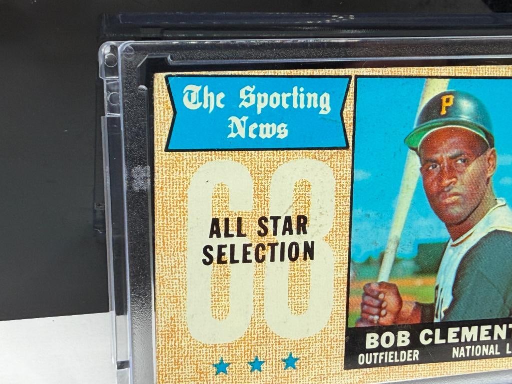 1968 TOPPS #374 THE SPORTING NEWS ALL STAR SELECTION BOB CLEMENTE BASEBALL CARD - 3
