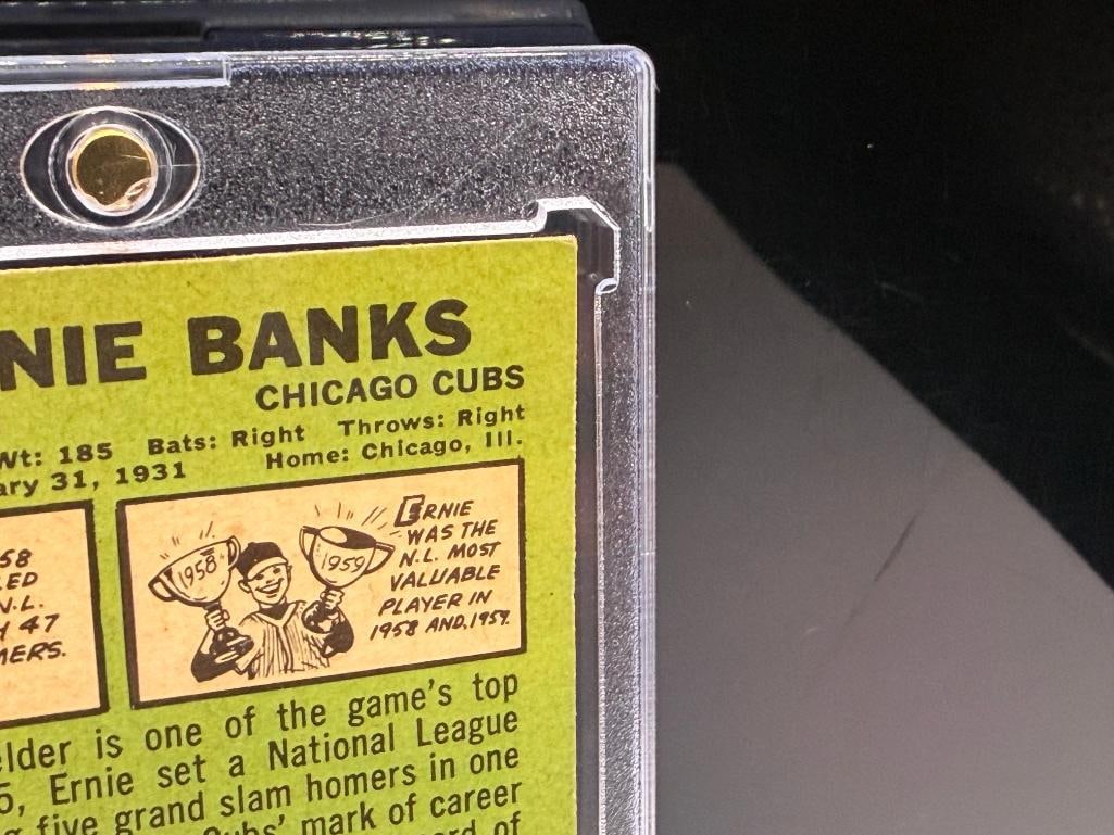 1967 TOPPS #215 ERNIE BANKS BASEBALL CARD - 11