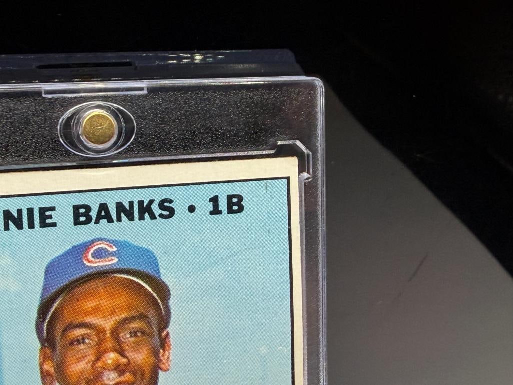 1967 TOPPS #215 ERNIE BANKS BASEBALL CARD - 7