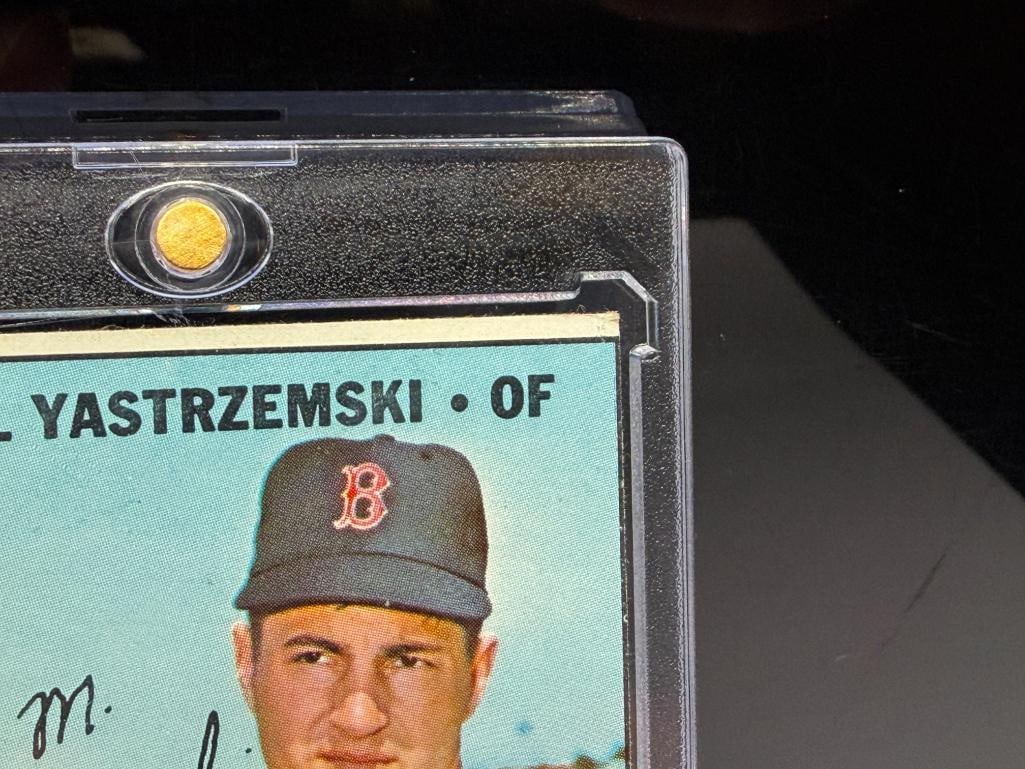 1967 TOPPS #355 CARL YASTRZEMSKI BASEBALL CARD - 7