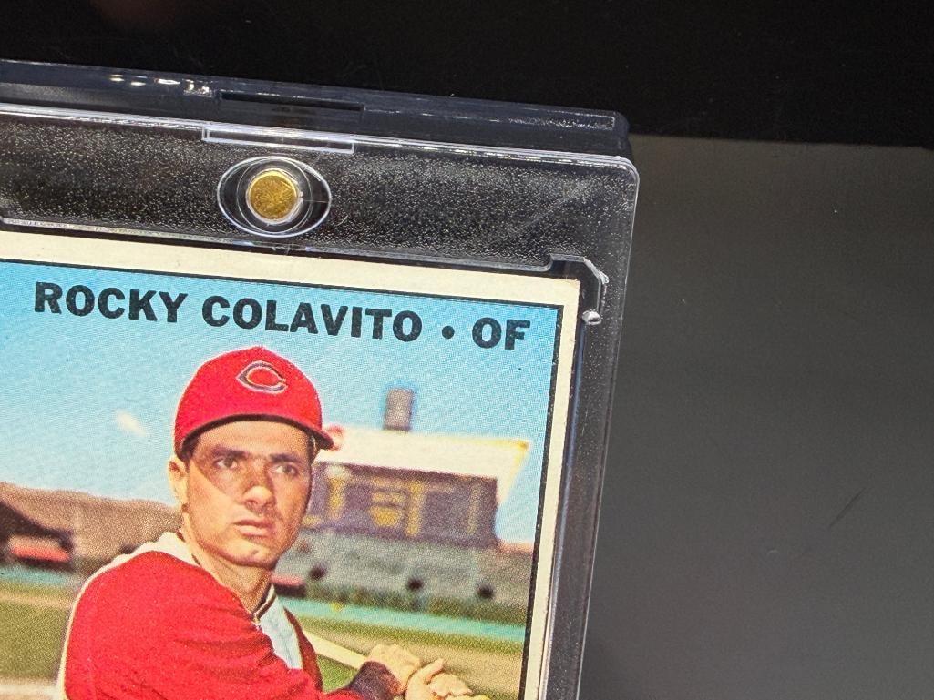 1967 TOPPS #580 ROCKY COLAVITO BASEBALL CARD - 5