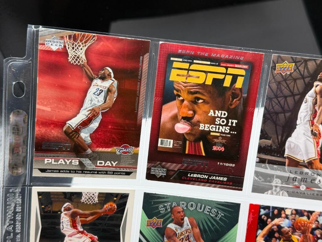 15 COLLECTIBLE NBA BASKETBALL AND MLB BASEBALL CARDS INCLUDING LEGENDS LIKE KOBE, LEBRON, AND JOR... - 12