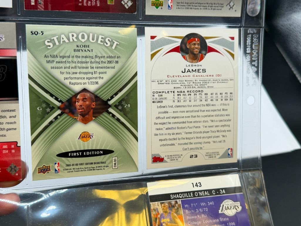 15 COLLECTIBLE NBA BASKETBALL AND MLB BASEBALL CARDS INCLUDING LEGENDS LIKE KOBE, LEBRON, AND JOR... - 16