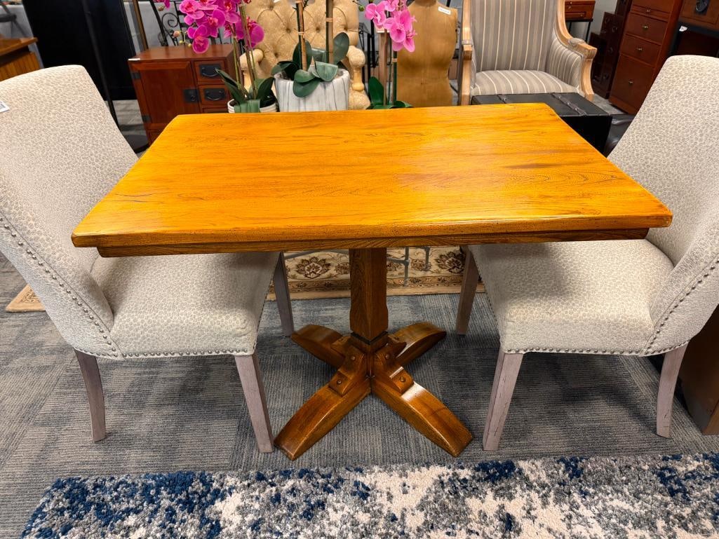 SPARTA FURNITURE SHOPS COUNTRY CONTEMPORARY PEDESTAL TABLE - 2