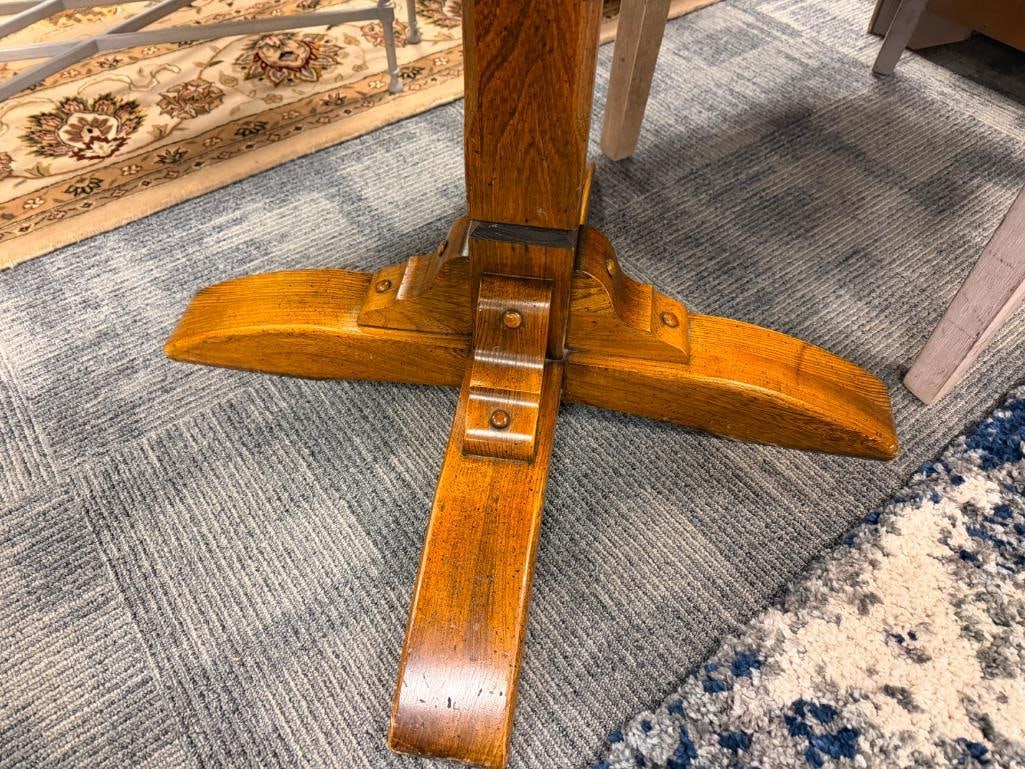 SPARTA FURNITURE SHOPS COUNTRY CONTEMPORARY PEDESTAL TABLE - 7