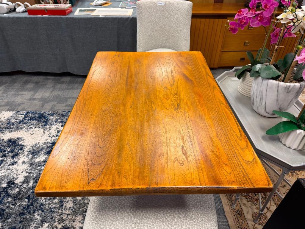 SPARTA FURNITURE SHOPS COUNTRY CONTEMPORARY PEDESTAL TABLE - 8