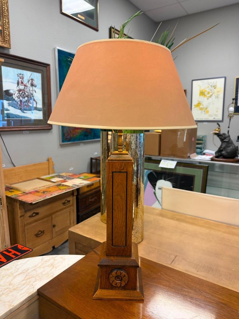 SPARTA FURNITURE SHOPS COUNTRY CONTEMPORARY SQUARE PILLAR TABLE LAMP - 3