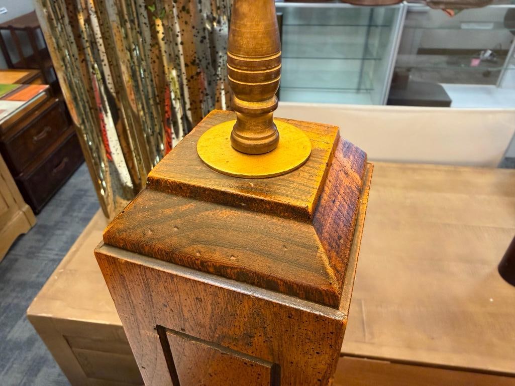 SPARTA FURNITURE SHOPS COUNTRY CONTEMPORARY SQUARE PILLAR TABLE LAMP - 6