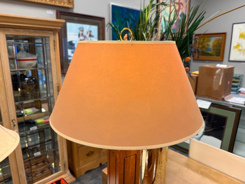 SPARTA FURNITURE SHOPS COUNTRY CONTEMPORARY SQUARE PILLAR TABLE LAMP - 8