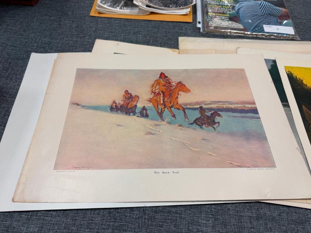 1886 FRANK LESLIE'S ILLUSTRATED NEWSPAPER AND FREDERIC REMINGTON PRINTS - 10