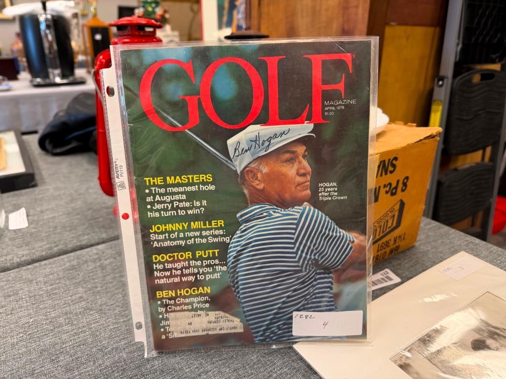 BEN HOGAN ICONIC GOLF PLAYER AUTOGRAPHED 1978 GOLF MAGAZINE - 2