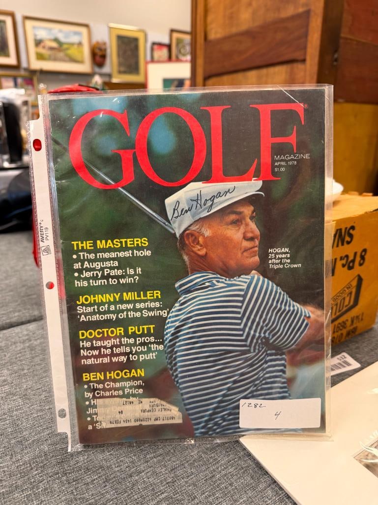 BEN HOGAN ICONIC GOLF PLAYER AUTOGRAPHED 1978 GOLF MAGAZINE - 3