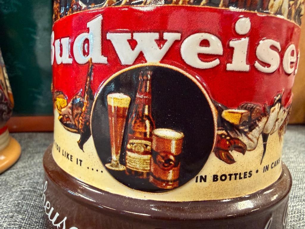 ANHEUSER-BUSCH 1999 AND 2003 MEMBERSHIP STEINS THE GOLDEN AGE OF BREWING AND HISTORICAL ADVERTISING - 16
