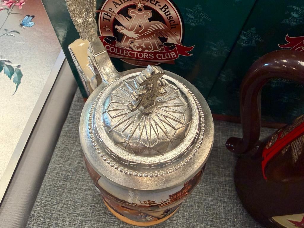 ANHEUSER-BUSCH 1999 AND 2003 MEMBERSHIP STEINS THE GOLDEN AGE OF BREWING AND HISTORICAL ADVERTISING - 7