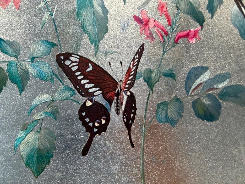 RENA FENNESSY BRITISH ARTIST LIMITED EDITION BIRD AND BUTTERFLY FOIL PRINTS - 7
