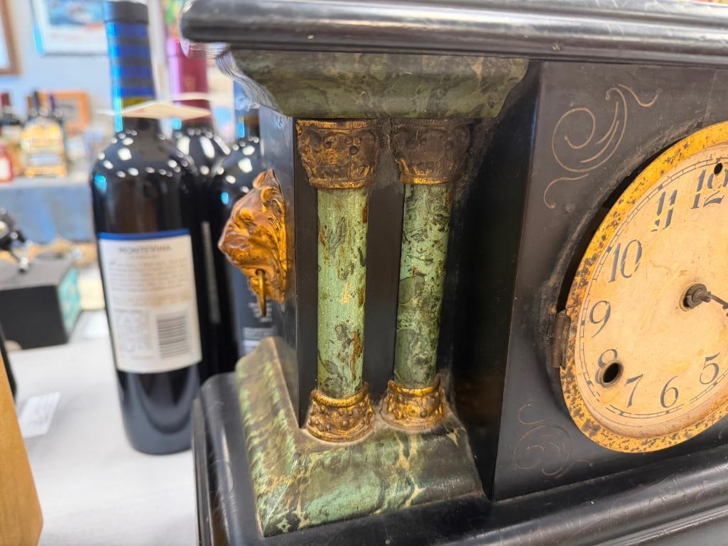 ANTIQUE LEXINGTON FRENCH STYLED MANTLE CLOCK - 5