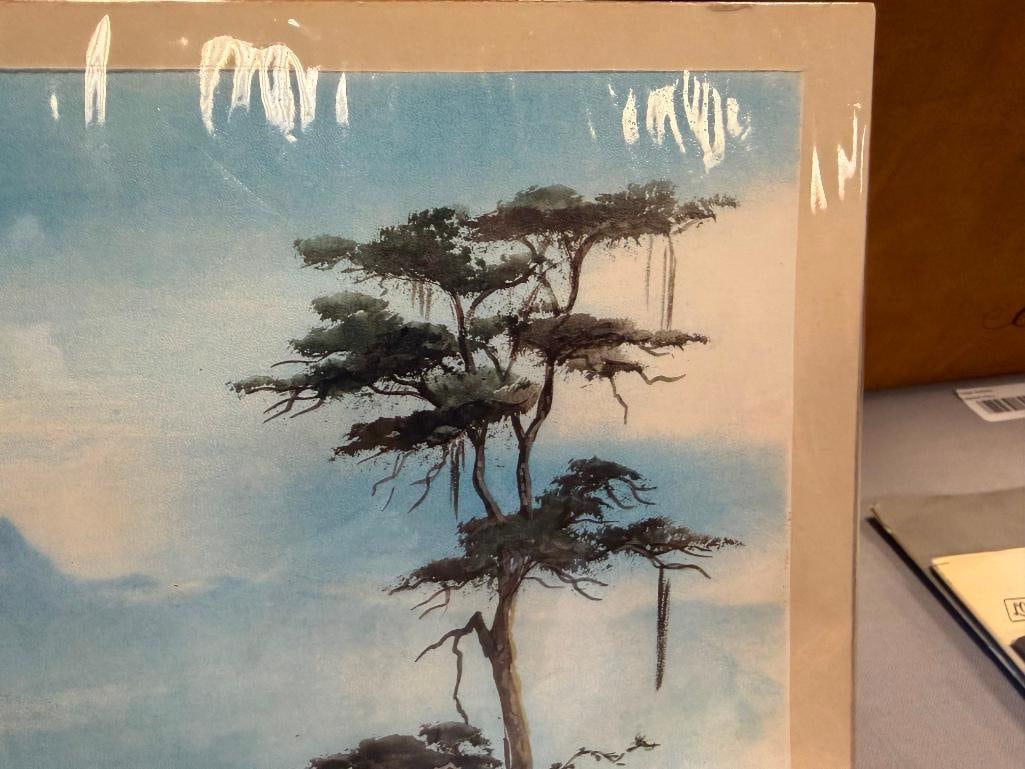WATERCOLOR PRINT OF EAST AFRICA SAVANNAH LANDSCAPE - 5