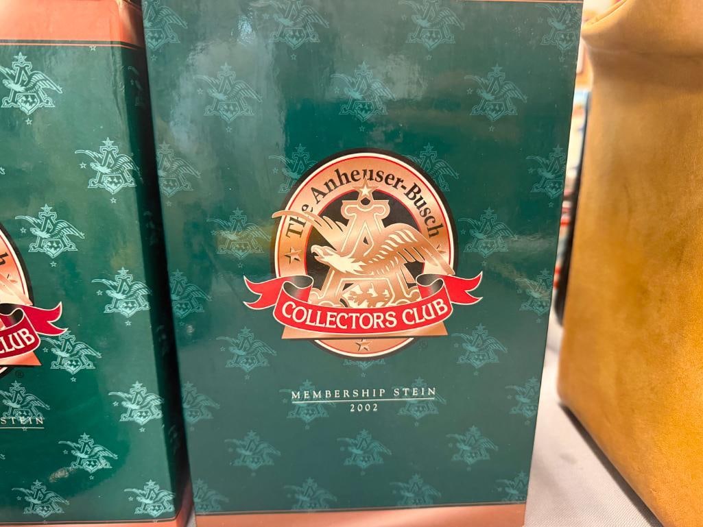 ANHEUSER-BUSCH 2000, 2001, AND 2002 MEMBERSHIP STEINS - 14