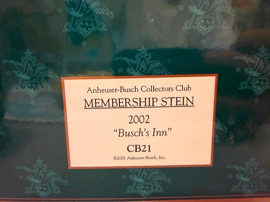 ANHEUSER-BUSCH 2000, 2001, AND 2002 MEMBERSHIP STEINS - 15