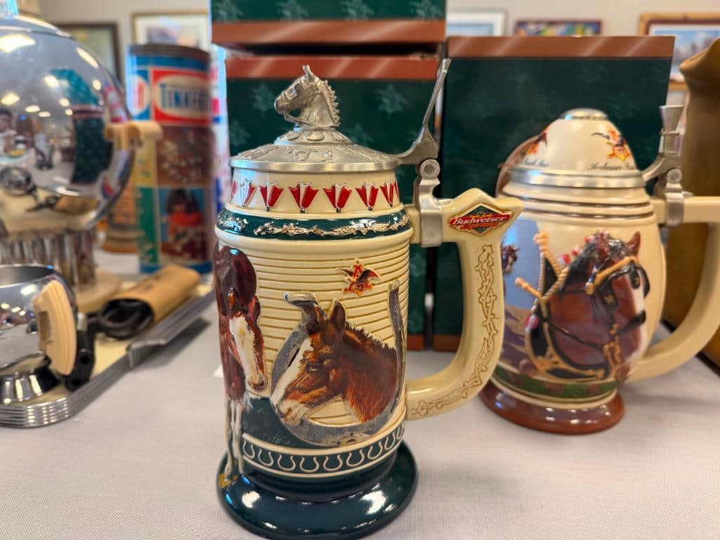 ANHEUSER-BUSCH 2000, 2001, AND 2002 MEMBERSHIP STEINS - 3