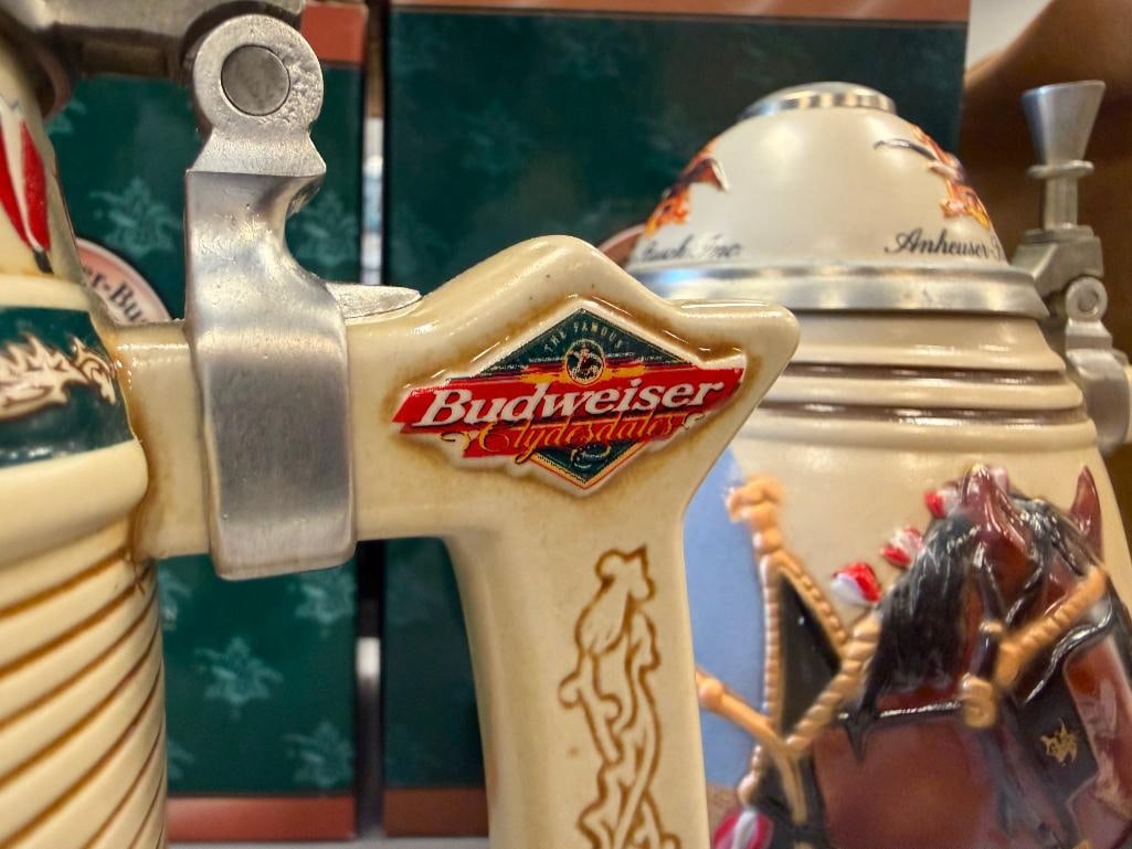 ANHEUSER-BUSCH 2000, 2001, AND 2002 MEMBERSHIP STEINS - 4