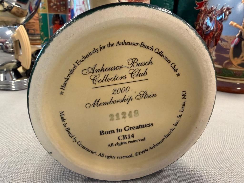 ANHEUSER-BUSCH 2000, 2001, AND 2002 MEMBERSHIP STEINS - 7