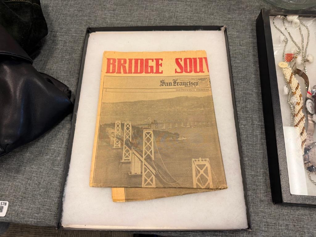 NOVEMBER 12, 1936 SAN FRANCISCO EXAMINER BAY BRIDGE SOUVENIR EDITION NEWSPAPER - 3