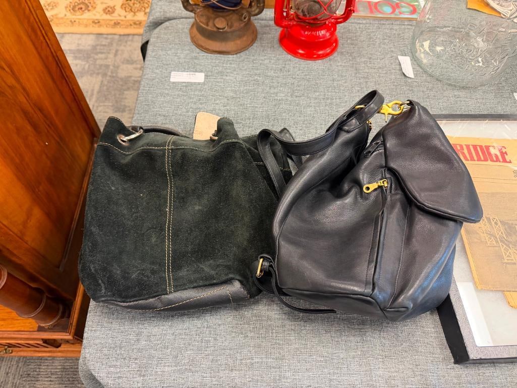 TWO TIGNANELLO DESIGNER LEATHER LADIES HANDBAGS / PURSES - 2