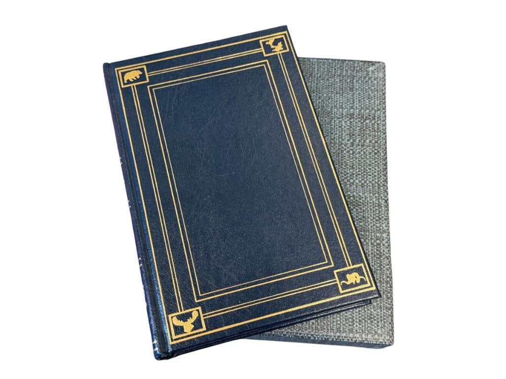 TAKING YOUR CHANCES IN THE COUNTRY LIMITED EDITION SIGNED A HIGH COUNTRY HERITAGE BOOK: NO. 584/1000 SIGNED ON THE FIRST PAGE, LEATHER BOUND WITH GILT LETTERING AND DESIGN, NEAR MINT CONDITION WITH BOOK SLEEVE 6 3/8" X 9 1/2" 