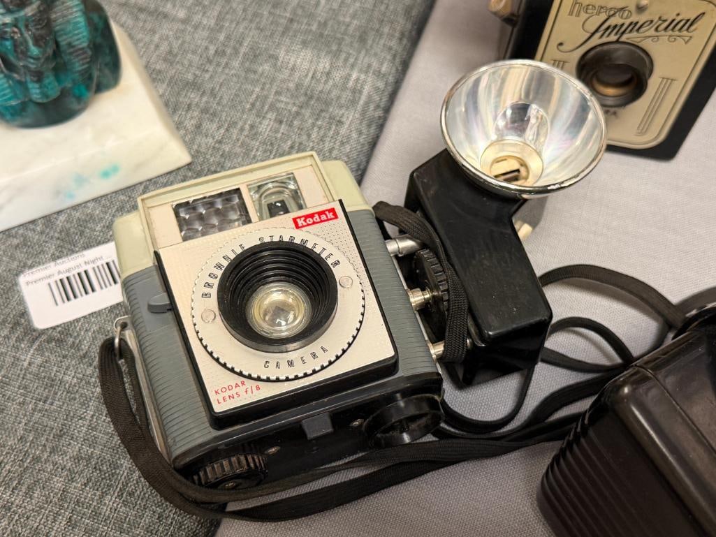 VINTAGE HERCO IMPERIAL EASTMAN KODAK CAMERAS BROWNIE HAWKEYE, BABY BROWNIE, STARMETER, STARMATIC - 6