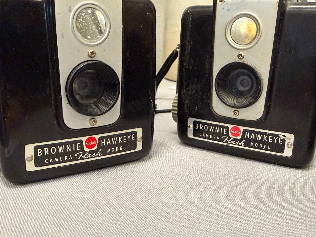 VINTAGE HERCO IMPERIAL EASTMAN KODAK CAMERAS BROWNIE HAWKEYE, BABY BROWNIE, STARMETER, STARMATIC - 8