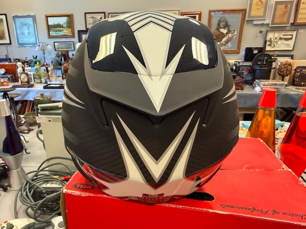 BELL STAR PINNED BLACK FULL FACE MOTORCYCLE HELMET SIZE XL DOT APPROVED LIKE-NEW - 11