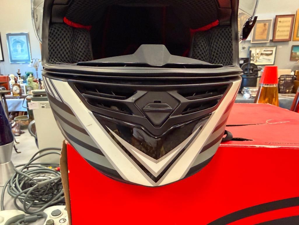 BELL STAR PINNED BLACK FULL FACE MOTORCYCLE HELMET SIZE XL DOT APPROVED LIKE-NEW - 8