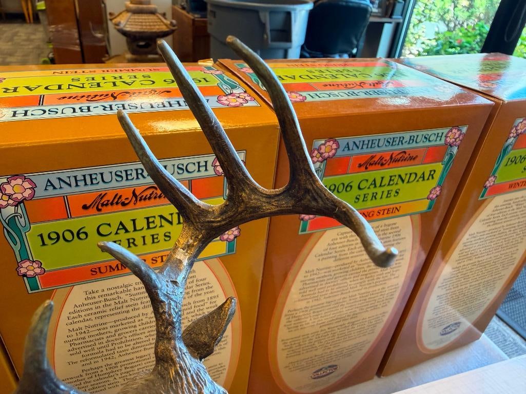 DUCKS UNLIMITED LIMITED EDITION BUCK RESIN STATUE / FIGURINE MAJESTIC ONE NO. 3426/4000 - 5