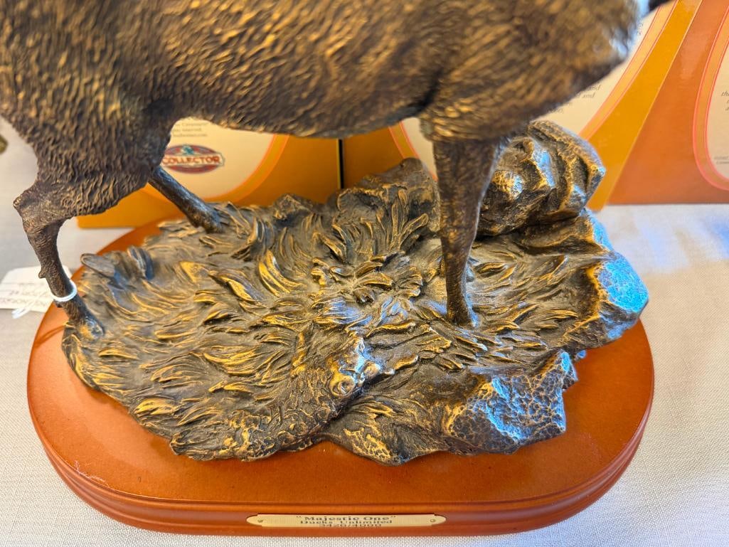 DUCKS UNLIMITED LIMITED EDITION BUCK RESIN STATUE / FIGURINE MAJESTIC ONE NO. 3426/4000 - 8