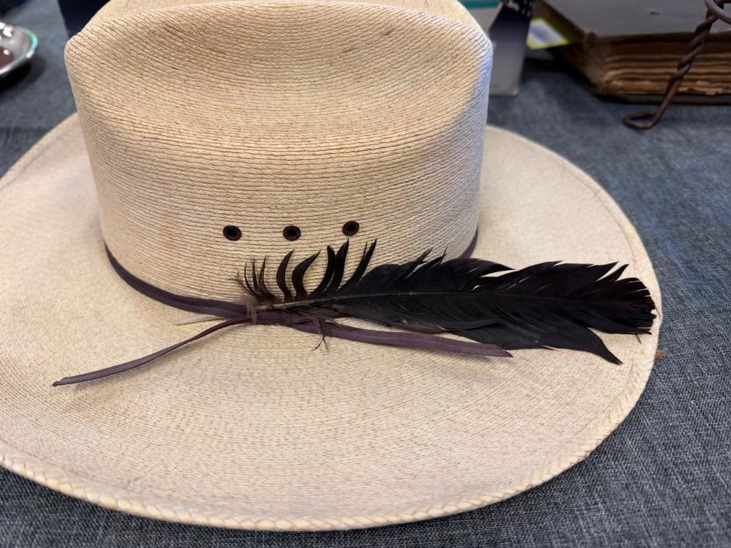 DOUBLE S PALMA EXTRA COMFORT STRAW HAT SIZE 7 1/2 - 3