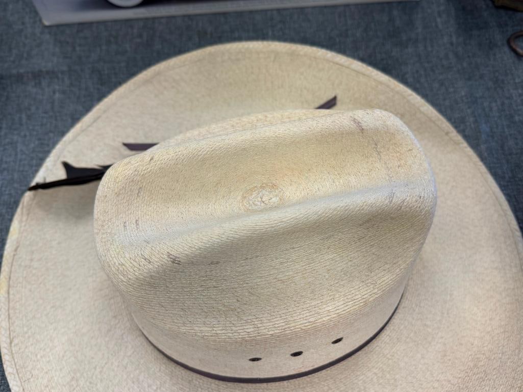 DOUBLE S PALMA EXTRA COMFORT STRAW HAT SIZE 7 1/2 - 9