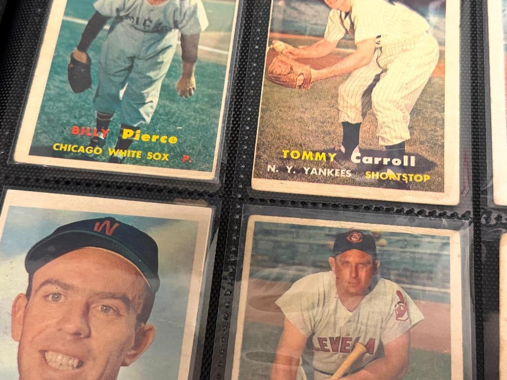 1957 TOPPS BASEBALL CARD BEGINNERS CARD SET 64 CARDS TOTAL COMMONS / FILLER CARDS - 10