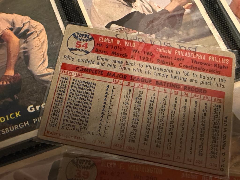 1957 TOPPS BASEBALL CARD BEGINNERS CARD SET 64 CARDS TOTAL COMMONS / FILLER CARDS - 14