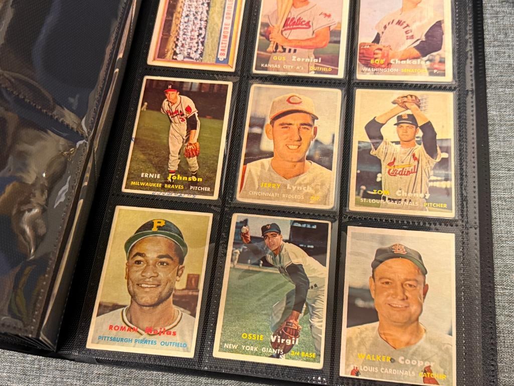 1957 TOPPS BASEBALL CARD BEGINNERS CARD SET 64 CARDS TOTAL COMMONS / FILLER CARDS - 2