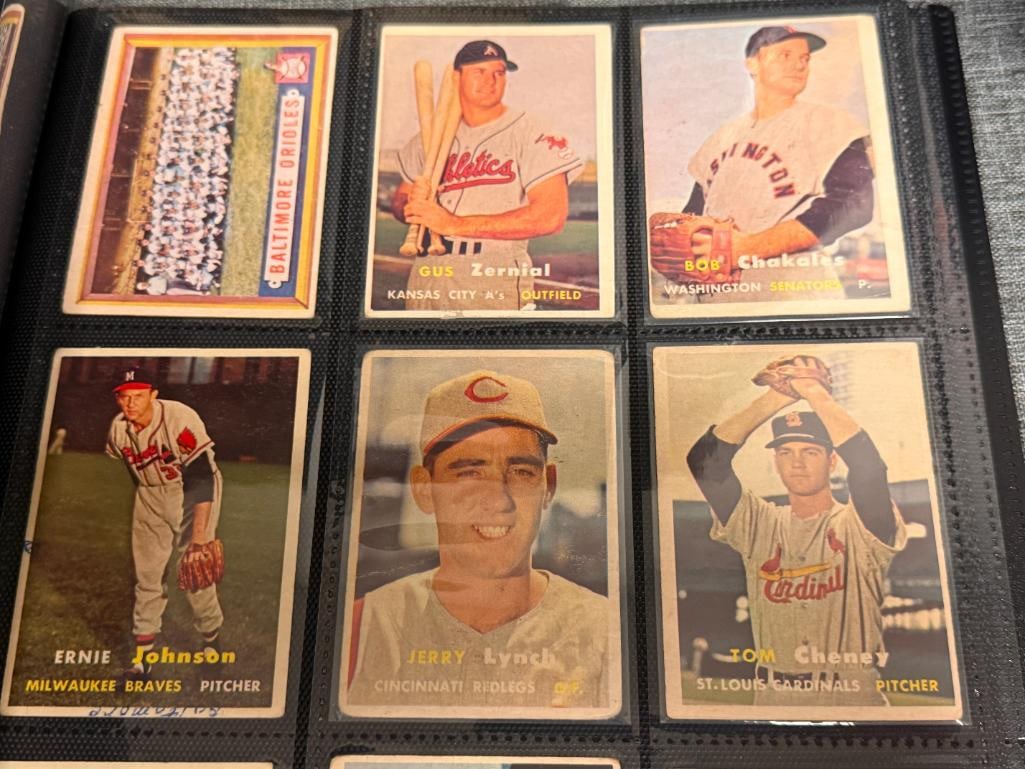 1957 TOPPS BASEBALL CARD BEGINNERS CARD SET 64 CARDS TOTAL COMMONS / FILLER CARDS - 3