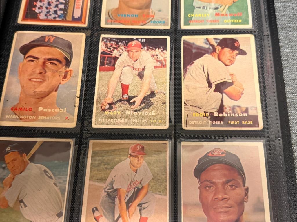 1957 TOPPS BASEBALL CARD BEGINNERS CARD SET 64 CARDS TOTAL COMMONS / FILLER CARDS - 5