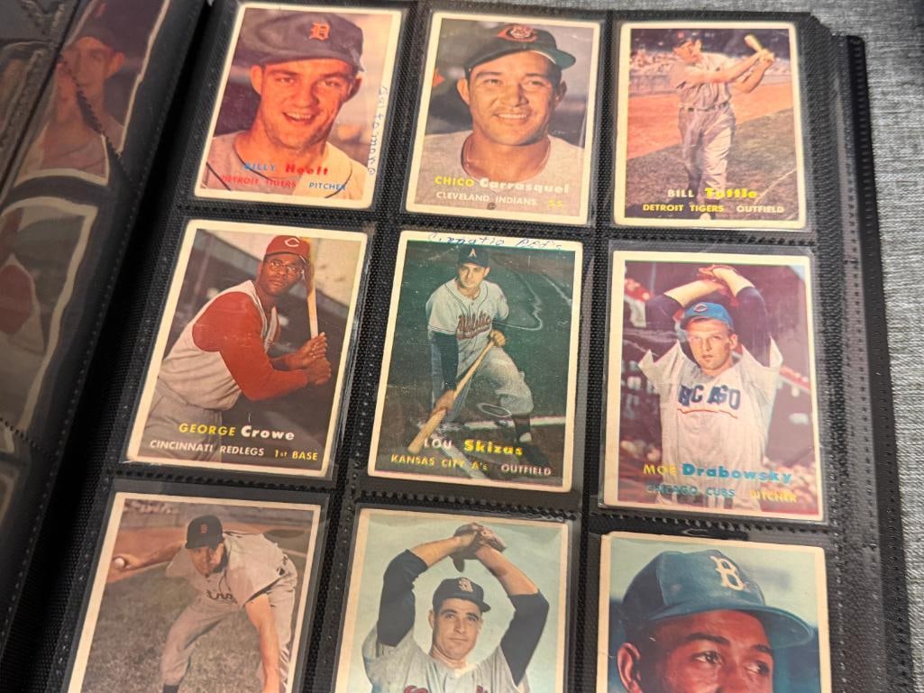 1957 TOPPS BASEBALL CARD BEGINNERS CARD SET 64 CARDS TOTAL COMMONS / FILLER CARDS - 6