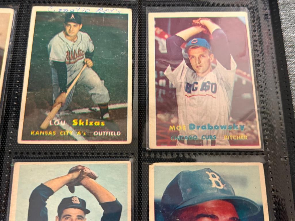 1957 TOPPS BASEBALL CARD BEGINNERS CARD SET 64 CARDS TOTAL COMMONS / FILLER CARDS - 7